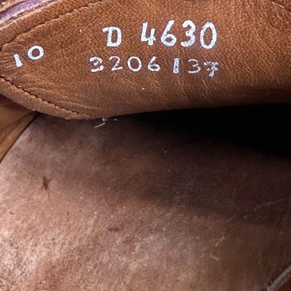Allen Edmonds Strand Oxford Mens 10 D Mahogany Leather Cap Toe Balmoral 4630